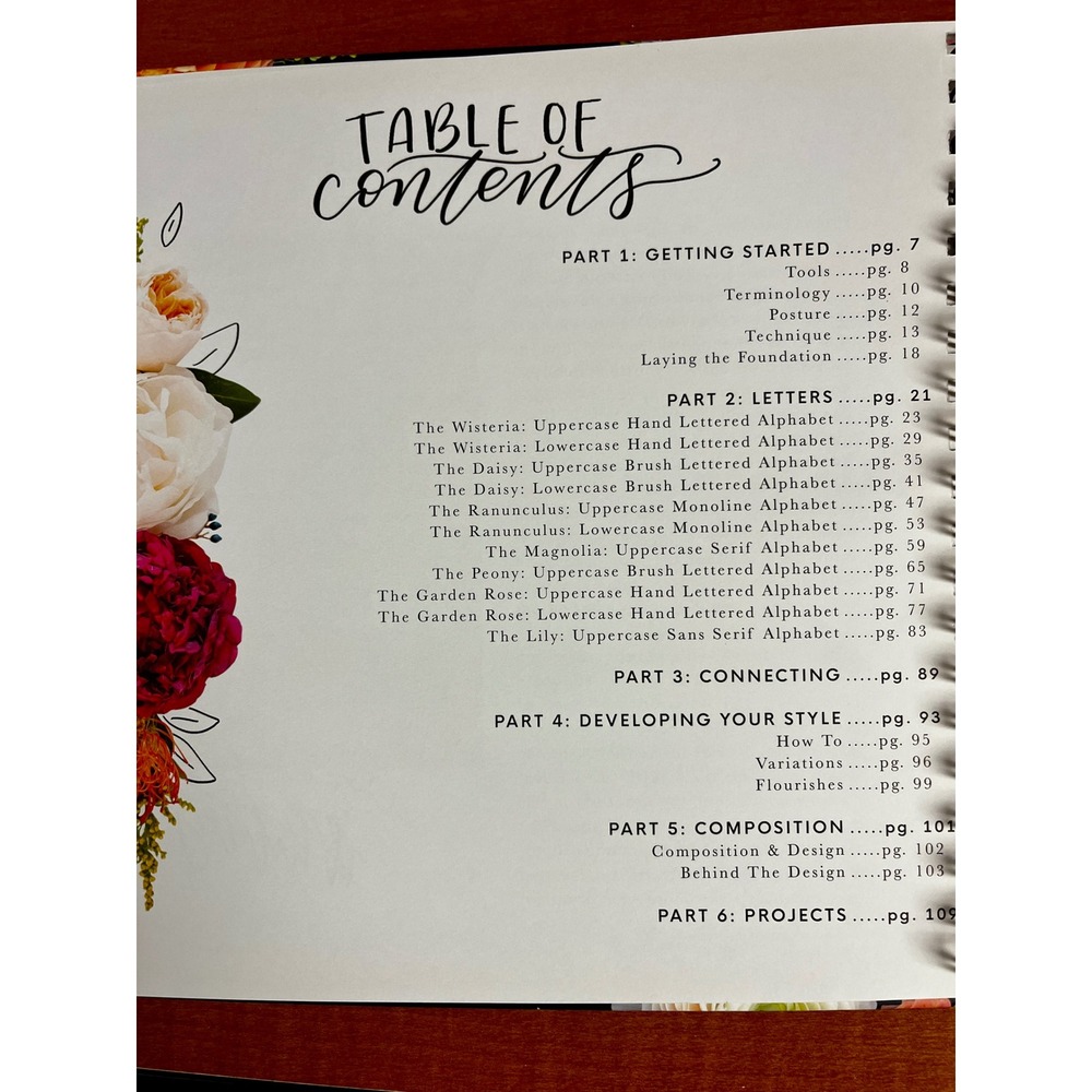 Pretty Simple Lettering Workbook Modern Calligraphy Hand Lettering Step by Step - Picture 6 of 7